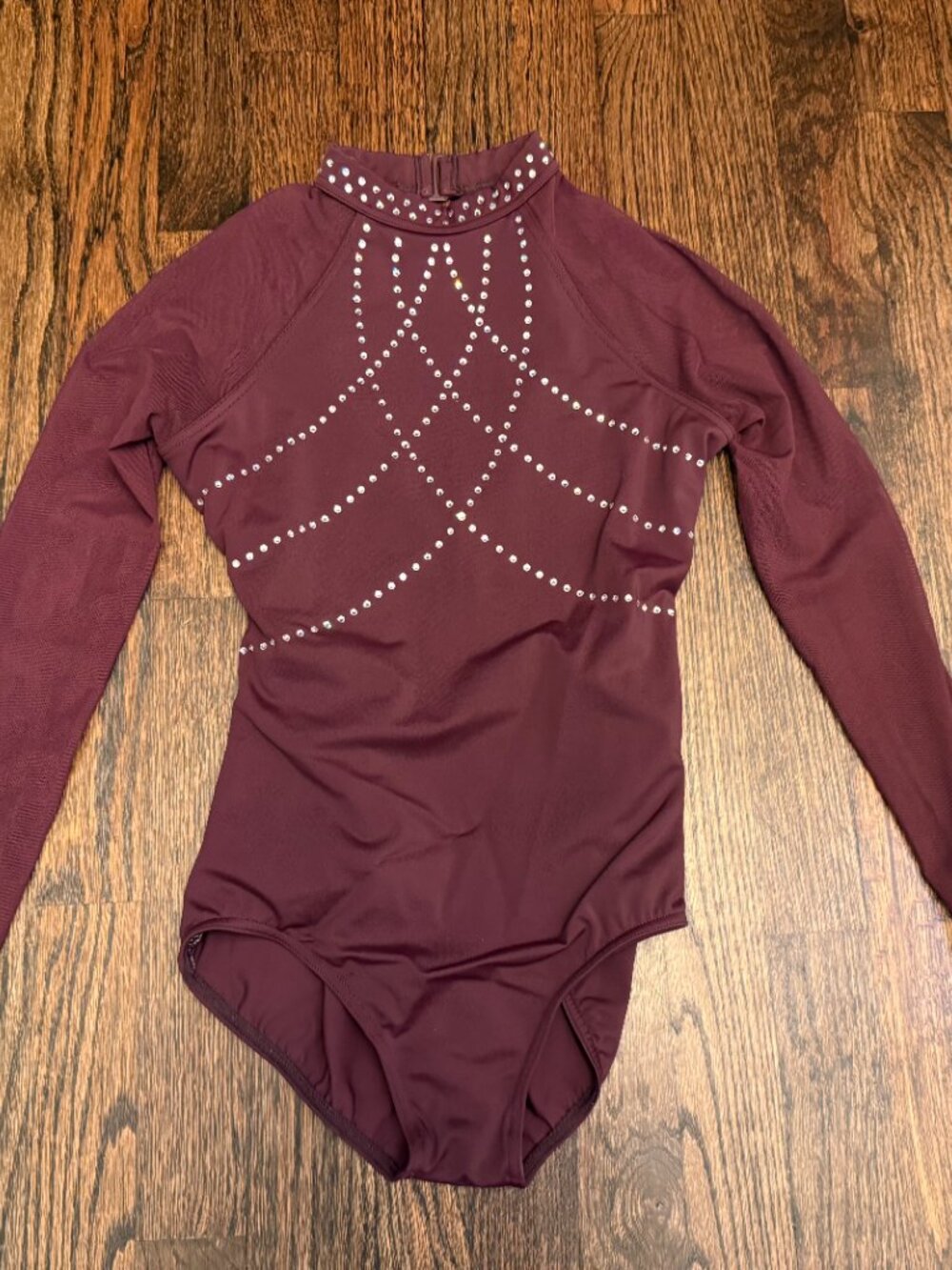 Ivy Sky Maroon Leotard Contemporary Dance Costume Stoned Child Large